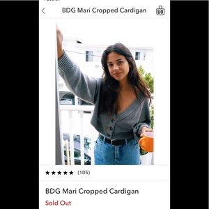 bdg mari cropped cardigan